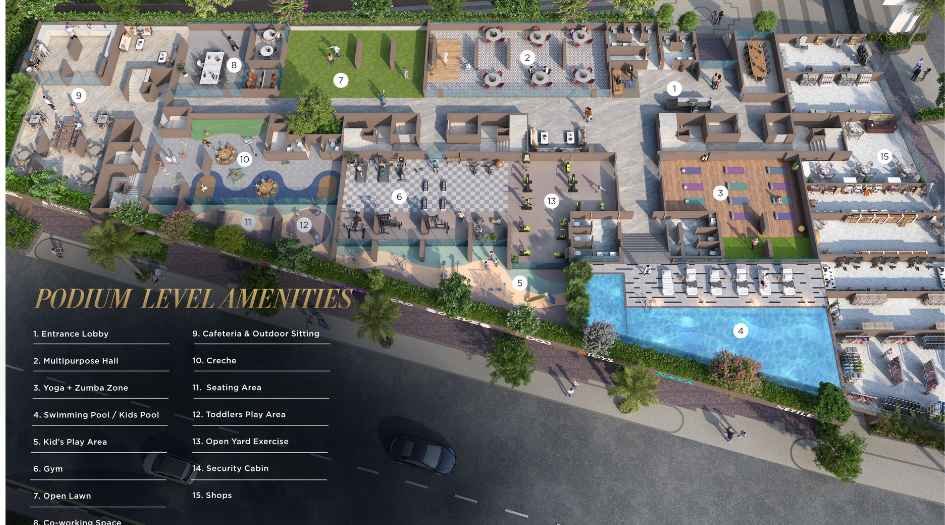 Eka-The-Arka-Amenities-Podium